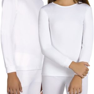 camiseta infantil termica con felpa interior blanca. Manga larga